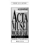ACTA MUSEI MORAVIAE  SCIENTIAE BIOLOGICAE