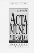 ACTA MUSEI MORAVIAE  SCIENTIAE GEOLOGICAE